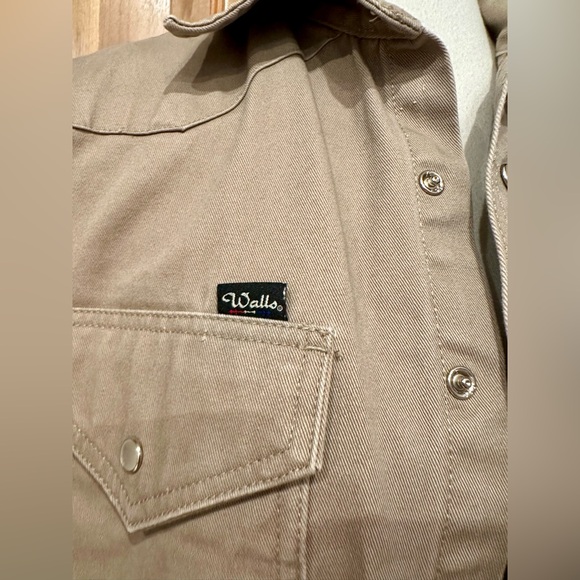 Walls - Thick Canvas Western-Cut Snap-Down Jac-Shirt, EUC 16 1/2 X-Long - Picture 2 of 13